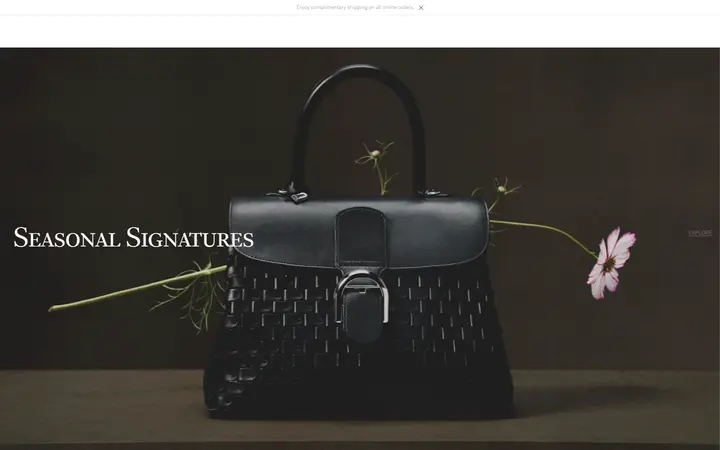 Delvaux Digital Flagship Store accessories brand website homepage