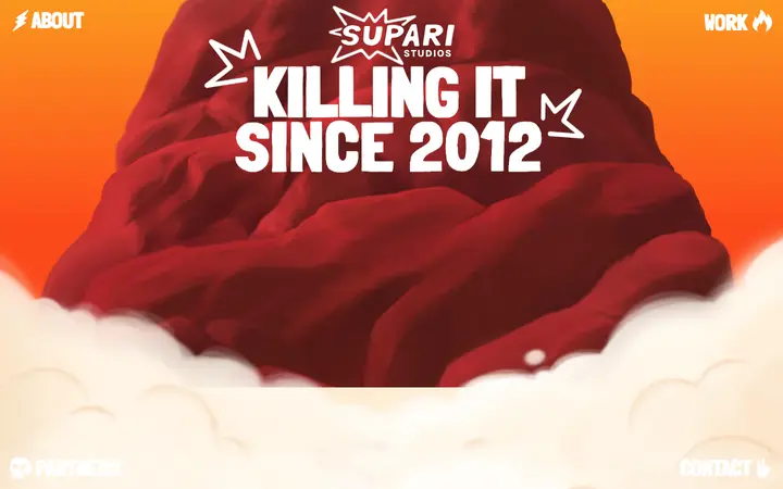 Supari Studios marketing agency website homepage