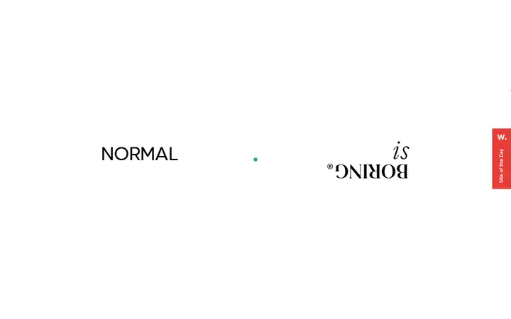 Normal is Boring property developer website homepage