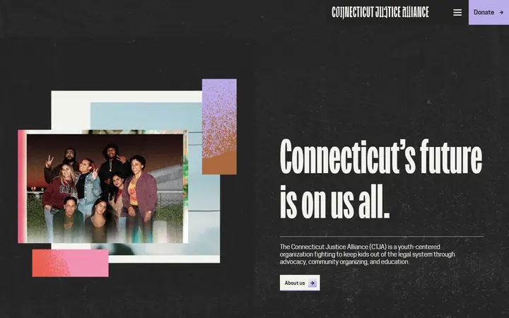CTJA nonprofit website homepage