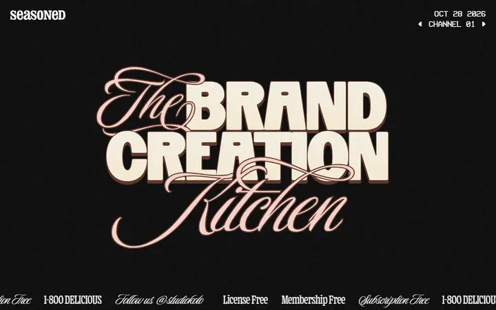 Seasoned branding agency website homepage