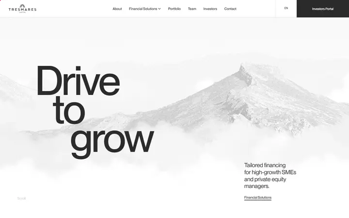 Tresmares Capital venture capital website homepage