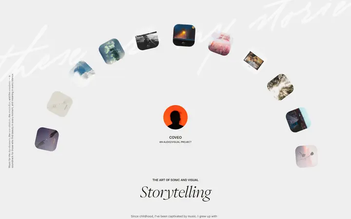 COVEO Music music artist website homepage