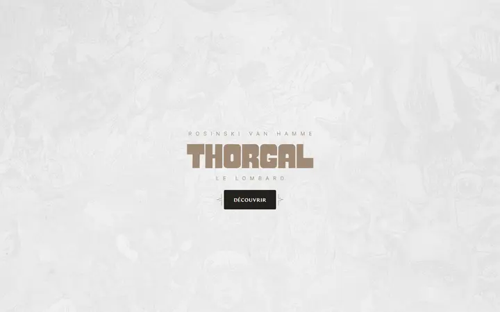 Thorgal magazine website homepage