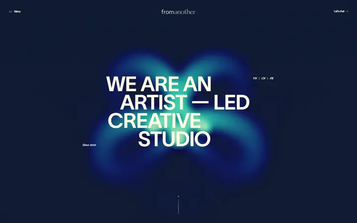 fromanother design agency website homepage