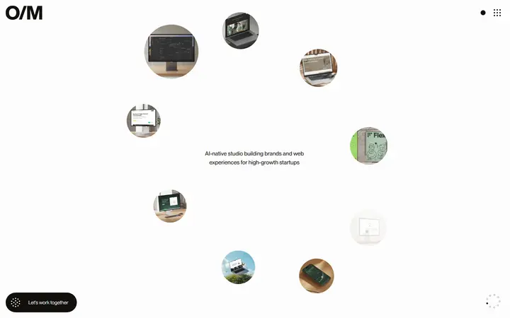 Off Menu design agency website homepage