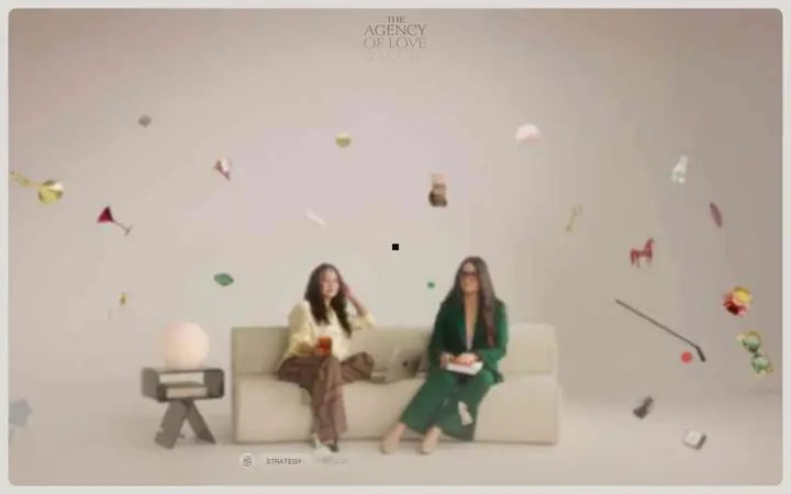 The Agency of Love and Logic branding agency website homepage