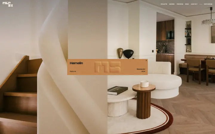 MERSI architecture website homepage