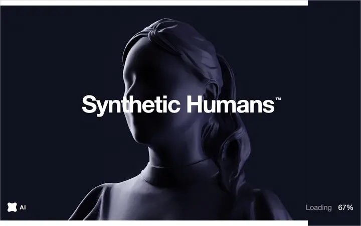 AI Synthetic Humans AI company website homepage