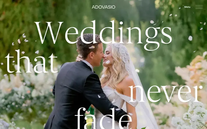 Adovasio Photography Studio photography website homepage