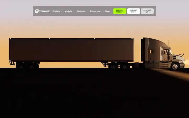 Terminal Industries SaaS website homepage