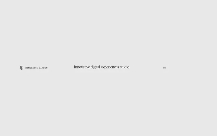 Immersive Garden design agency website homepage