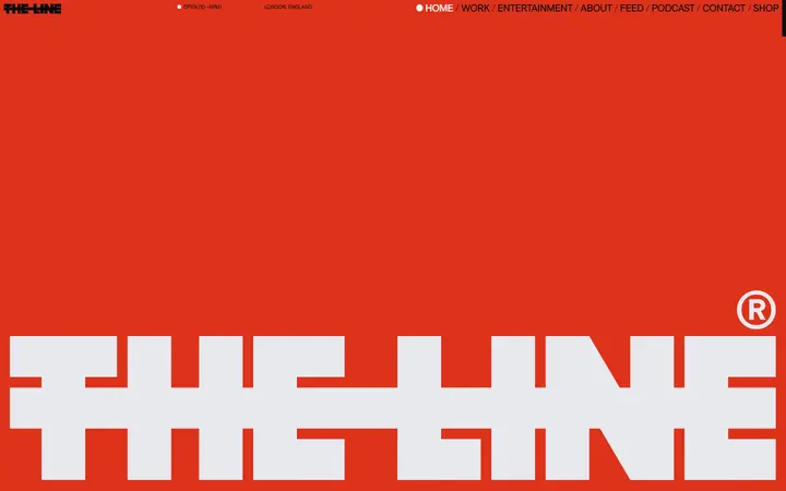 The Line Animation Studio Ltd animation studio website homepage