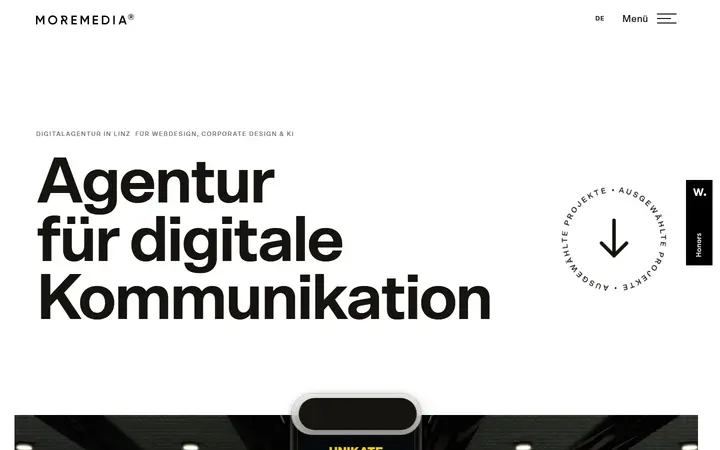 Markus Witzany design agency website homepage