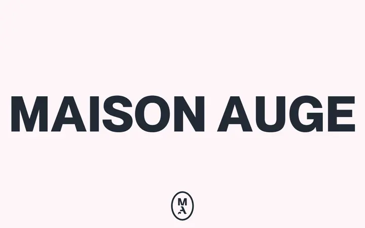Maison AUGE design agency website homepage