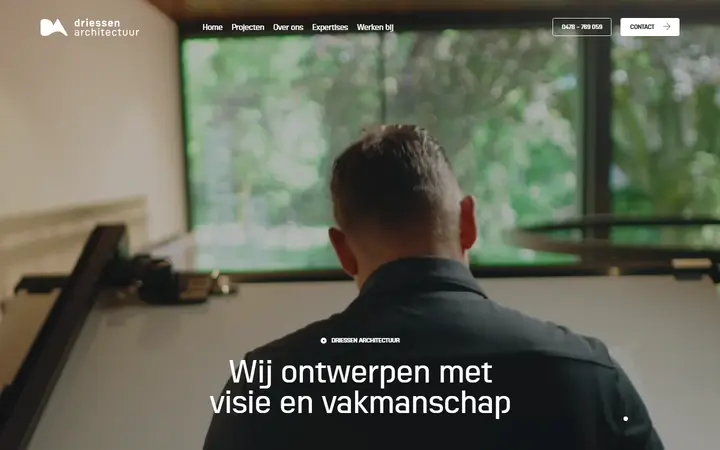 Driessen Architectuur architecture website homepage