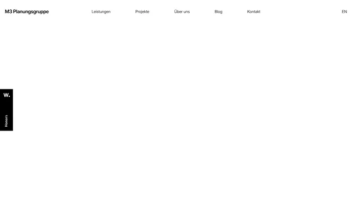 M3 Planungsgruppe architecture website homepage