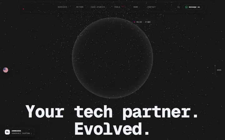 WeEvolveIT web development agency website homepage