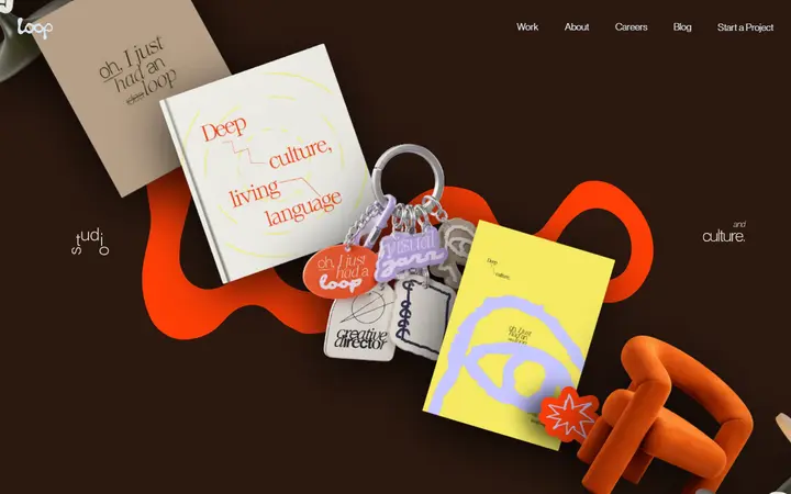 Studio Loop production company website homepage