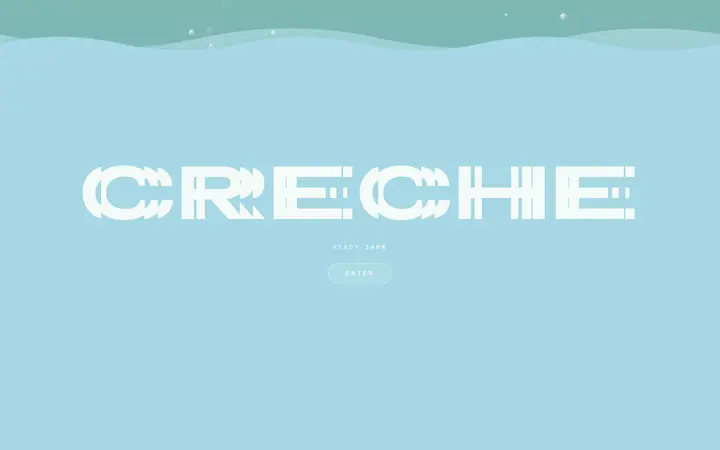Crèche Tank design agency website homepage