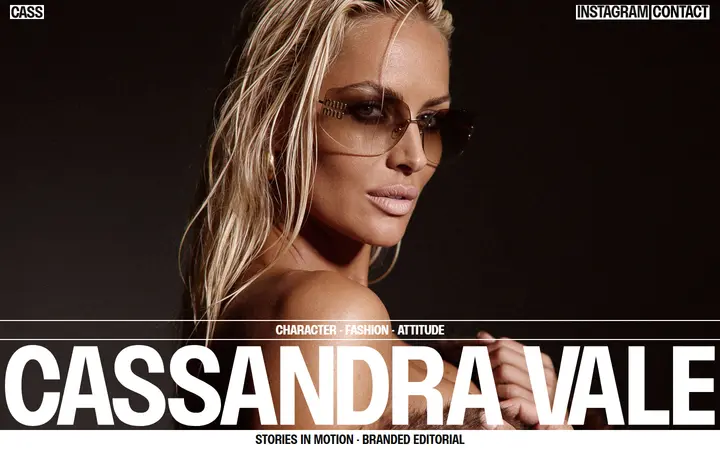 Cassandra Vale magazine website homepage