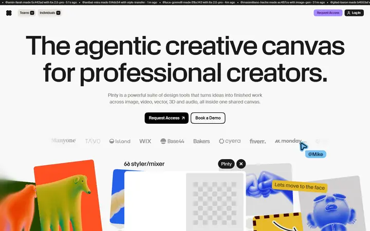 Plnty productivity app website homepage