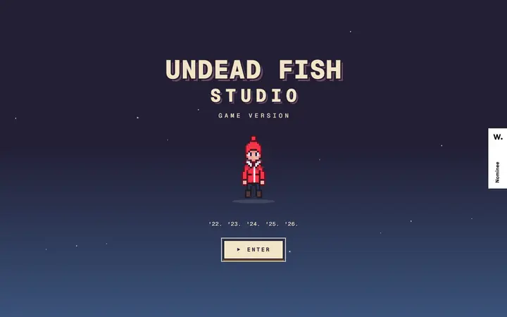 Undead Fish web development agency website homepage