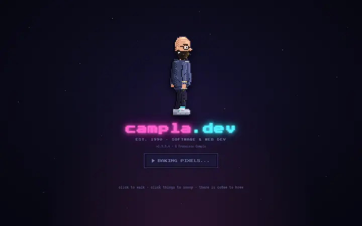 Campla web development agency website homepage