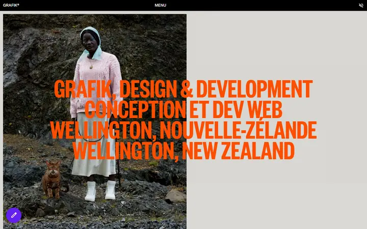 Grafik® design agency website homepage