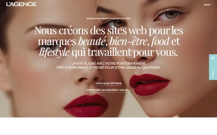 L’AGENCE Design Studio design agency website homepage