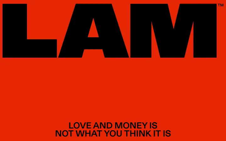 Love and Money design agency website homepage