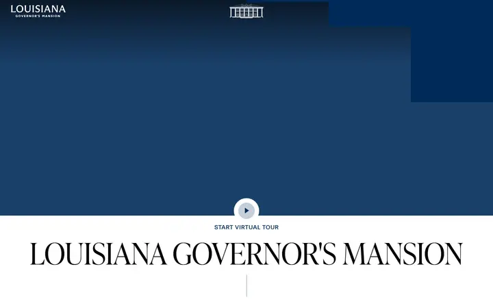 Louisiana Governor's Mansion museum website homepage