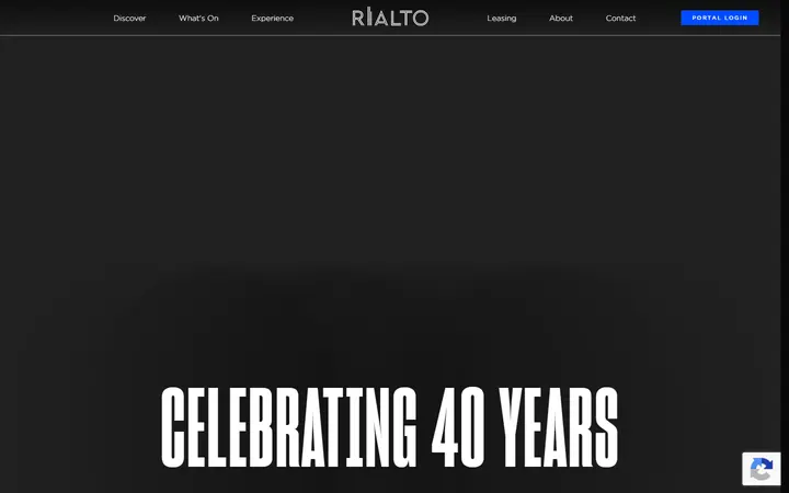Rialto property developer website homepage