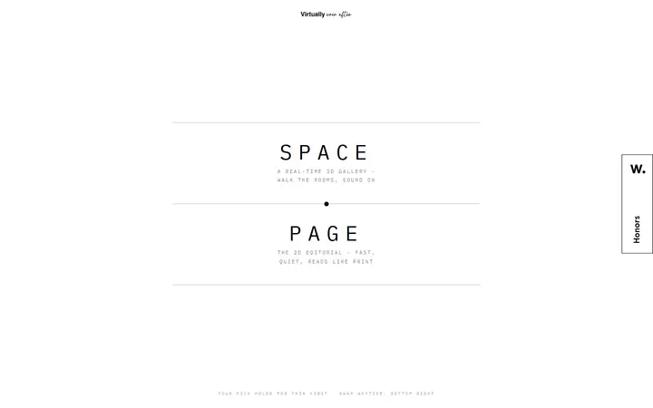 Virtually Ever After animation studio website homepage