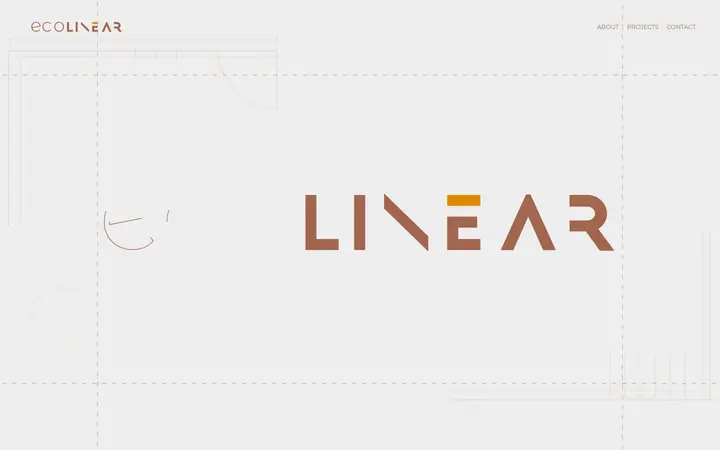 Ecolinear Studio architecture website homepage