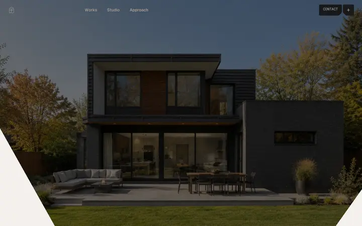 Studio Foundry architecture website homepage
