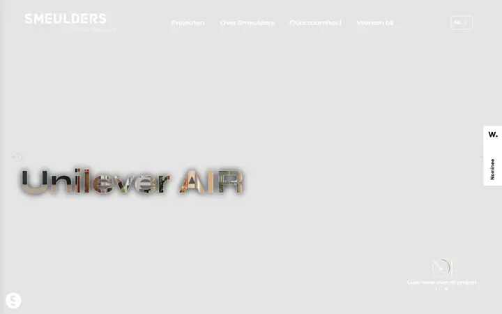 Smeulders Interieurgroep architecture website homepage