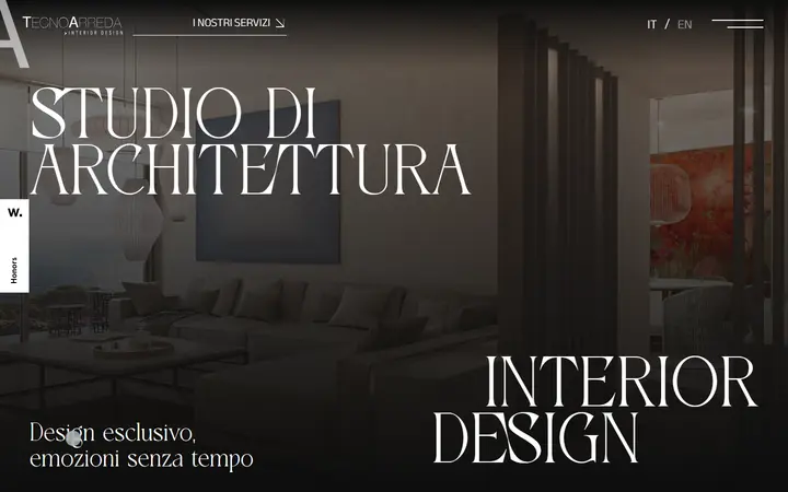 Tecno Arreda Interior Design architecture website homepage