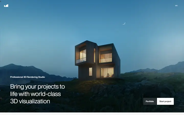 Bloom animation studio website homepage