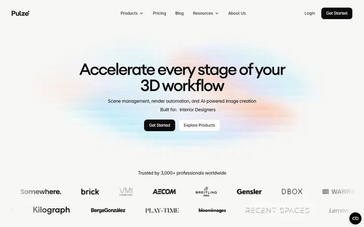 Pulze SaaS website homepage