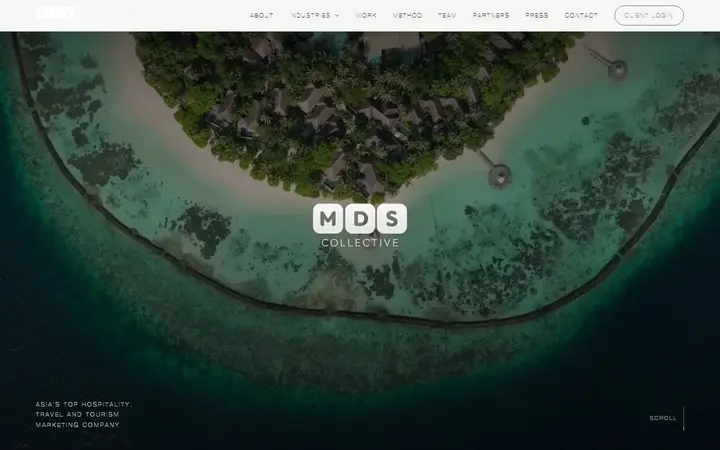 MDS Collective Pte. Ltd. marketing agency website homepage