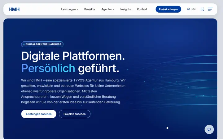 Hanseatic Media Harbour GmbH design agency website homepage