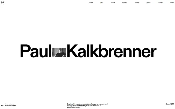 Paul Kalkbrenner music artist website homepage
