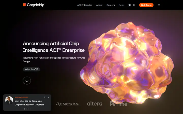 Cognichip AI company website homepage