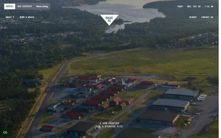 Base31 property developer website homepage