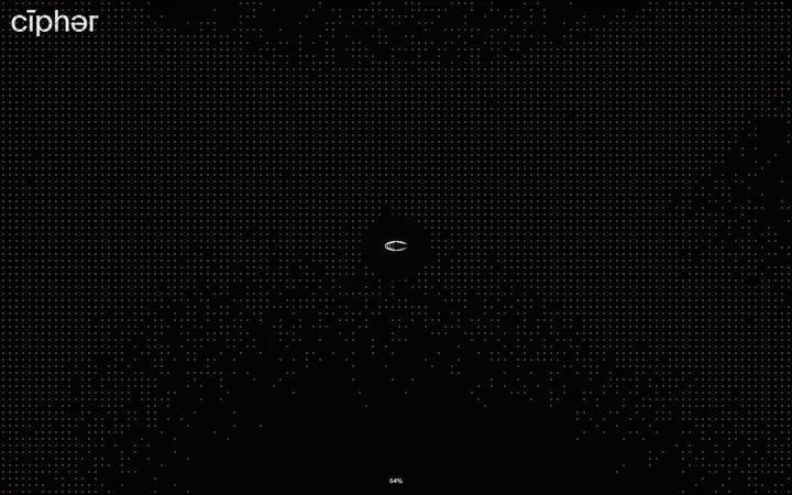 Cipher design agency website homepage