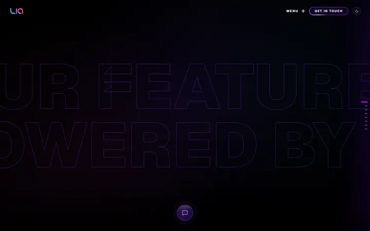 LIA AI company website homepage